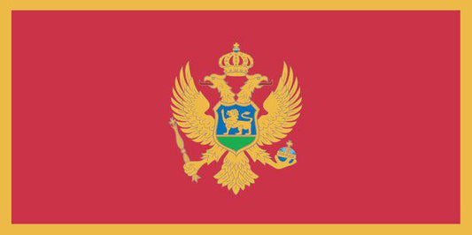 Montenegro - Printed 0.5 yard Flag