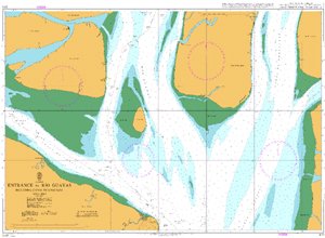 Ecuador, Entrance to Río Guayas including Canal de Cascajal