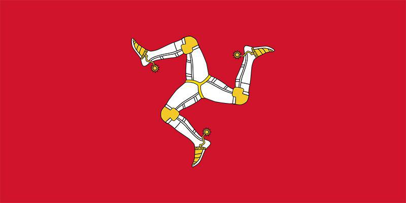 Isle of Man - Sewn 2 yard Flag (with Inglefield Clips)
