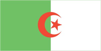 Algeria - Printed 1 yard Flag