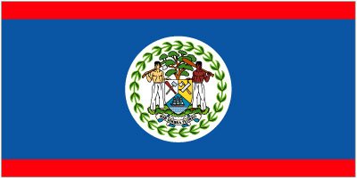 Belize - Sewn 1.5 yard Flag