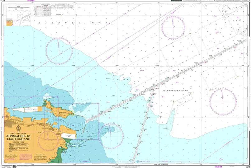 China - Yellow Sea, Approaches to Lianyungang