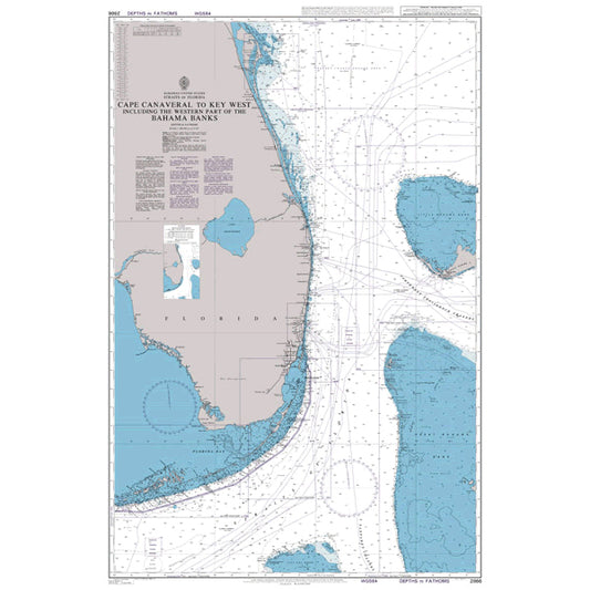 United States - Bahamas - Cuba, Straits of Florida, Cape Canaveral to Key West including the Western Part of the Bahama Banks