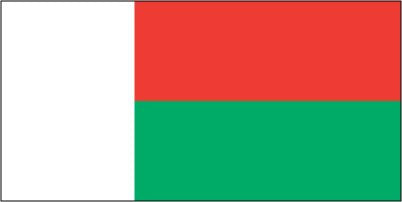 Madagascar - Sewn 1 yard Flag