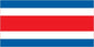 Costa Rica - Sewn 2 yard Flag