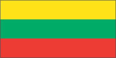 Lithuania - Printed 1 yard Flag
