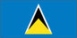 St Lucia - Printed 0.5 yard Flag