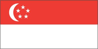 Singapore - Sewn 1 yard Flag