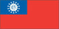 Myanmar (Old) Printed 1 yard Flag