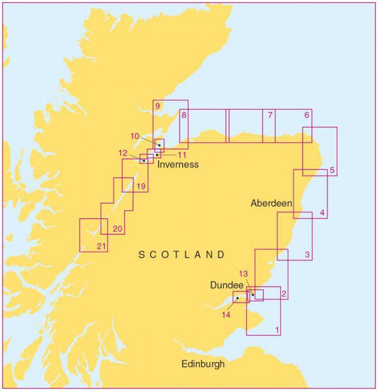 Small Craft Charts - Isle of May to River Tay Entrance